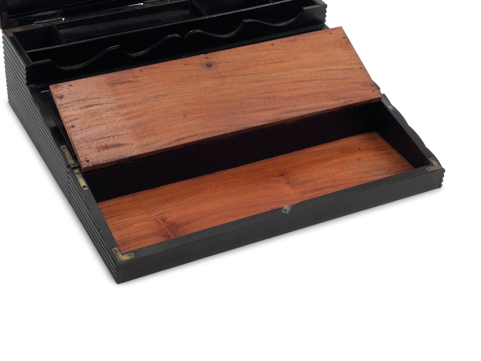 An Anglo-Colonial Ebonized Writing Slope