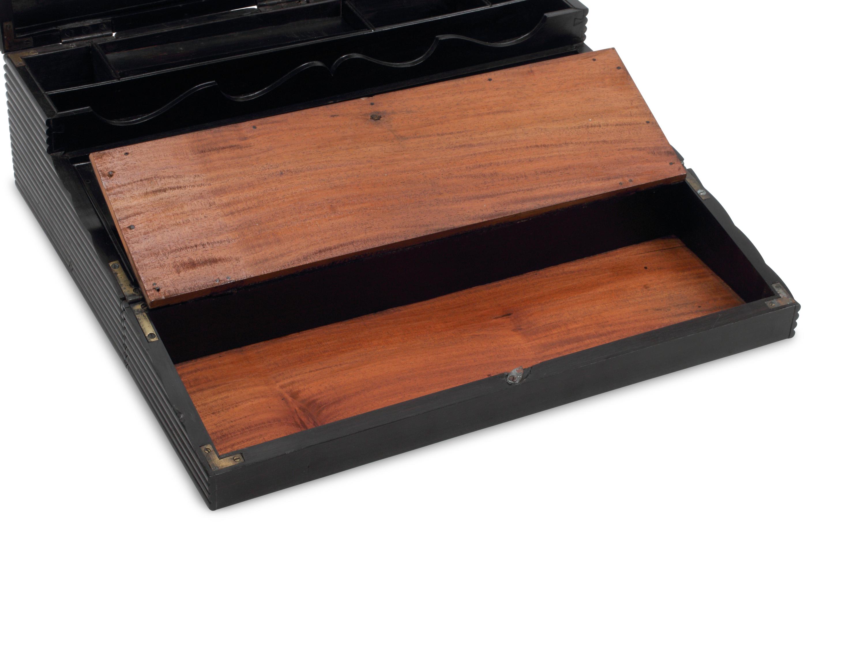 An Anglo-Colonial Ebonized Writing Slope