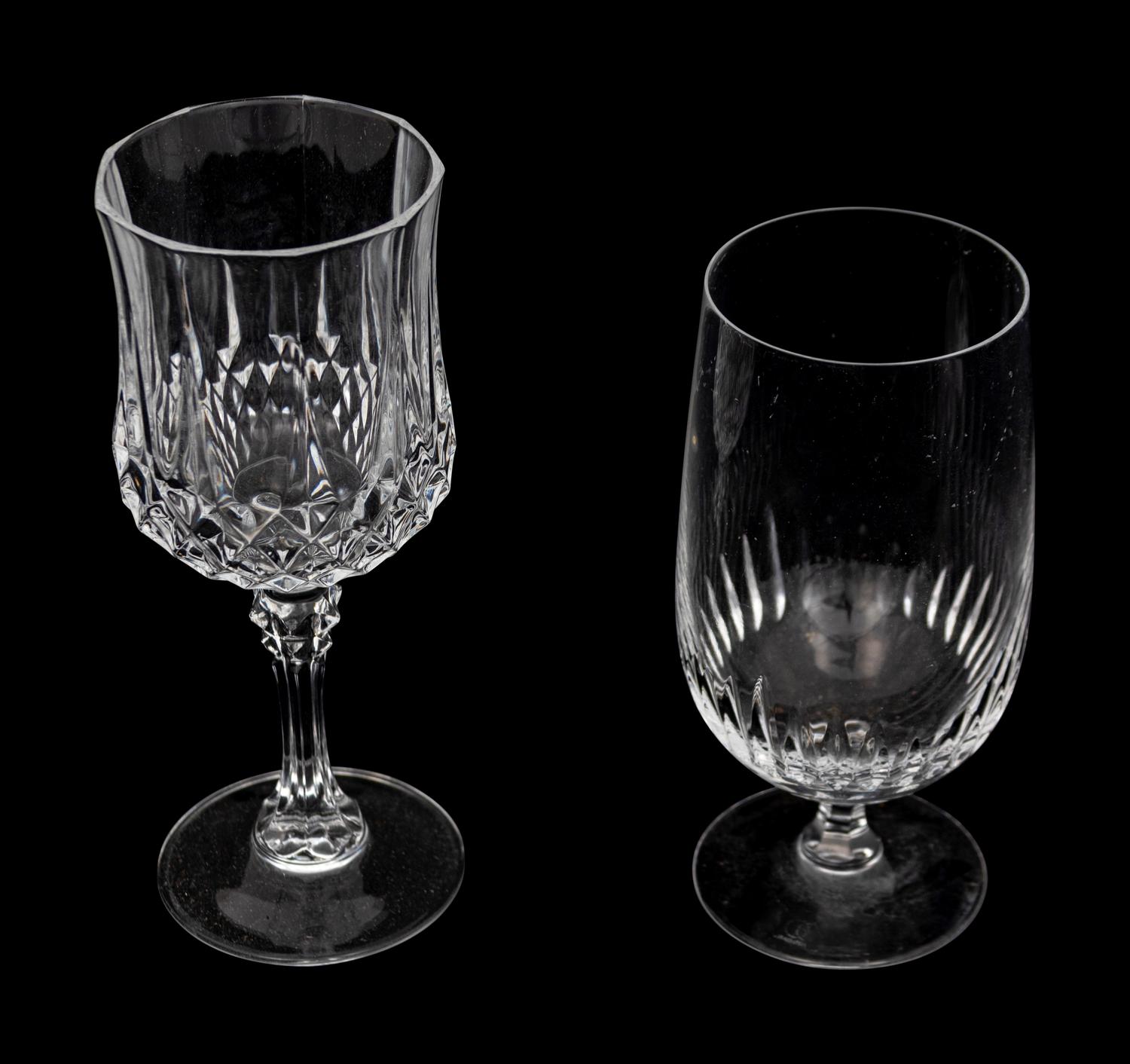 A Set of Glass Wine Stemware
