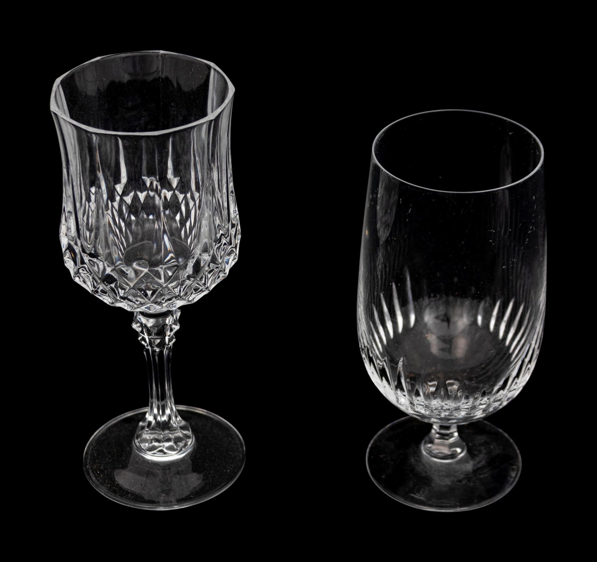 A Set of Glass Wine Stemware
