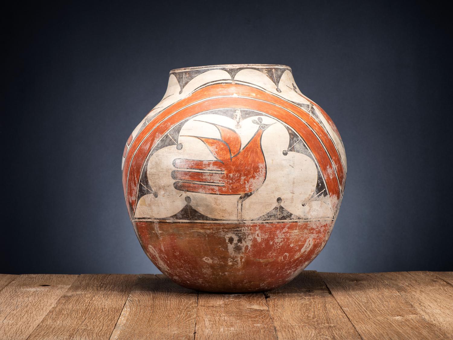 Zia Polychrome Pottery Storage Jar