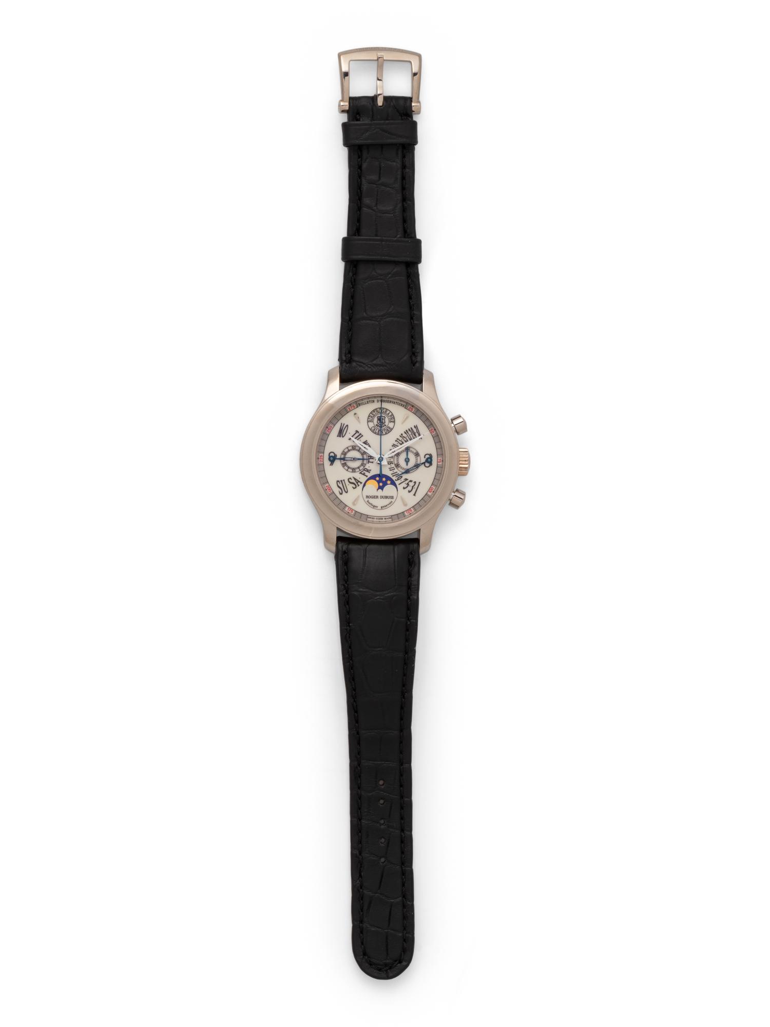ROGER DUBUIS, 18K WHITE GOLD LIMITED EDITION BI-RETROGRADE 'HOMMAGE' WATCH