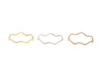 TRICOLOR GOLD BANGLE BRACELET SET