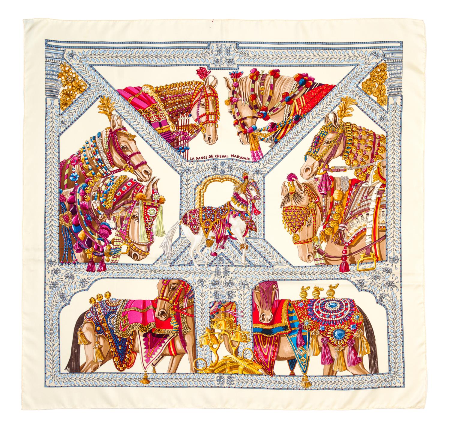 An Hermes 90cm Silk Scarf, 36" x 36".