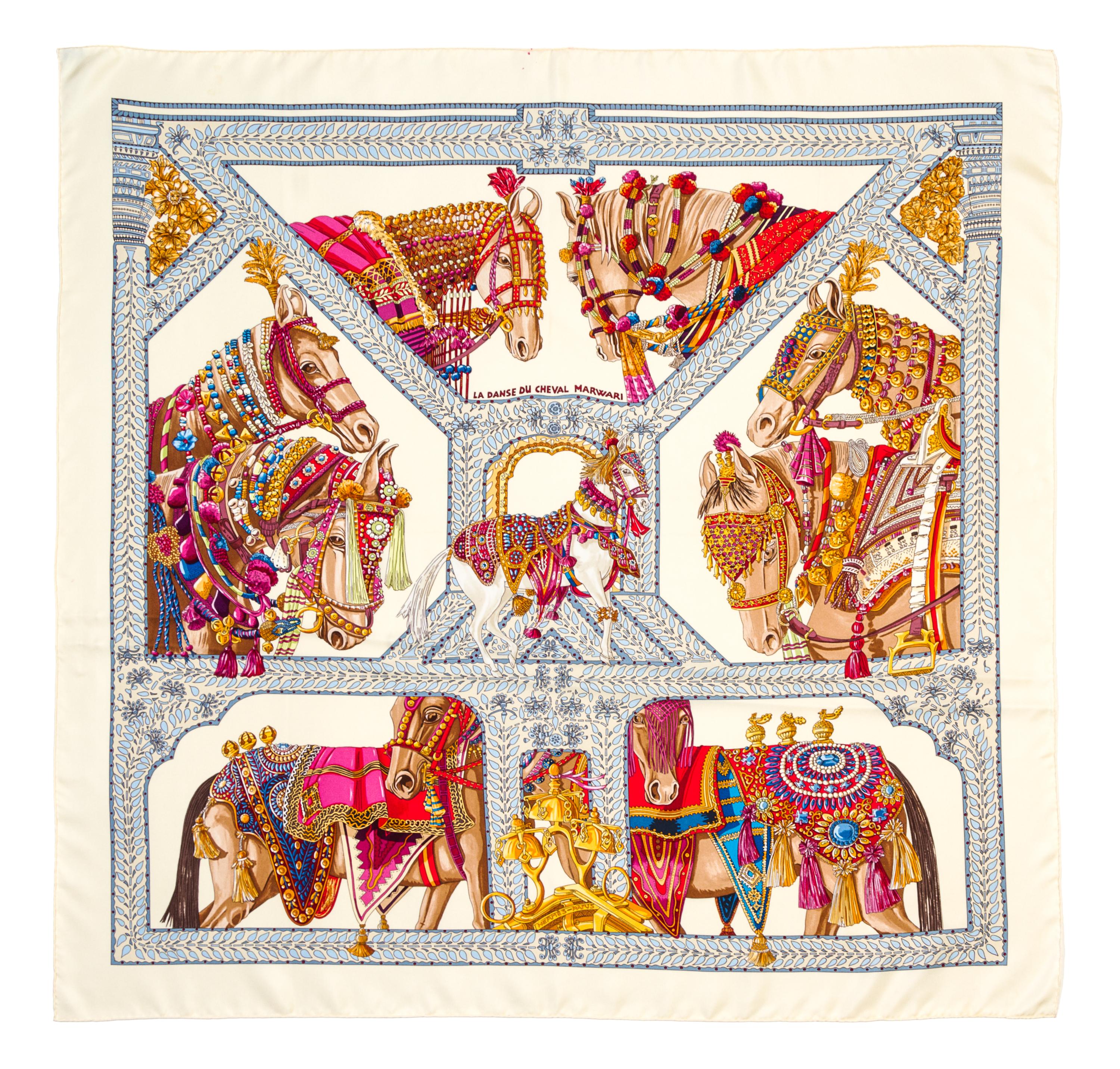 An Hermes 90cm Silk Scarf, 36" x 36".