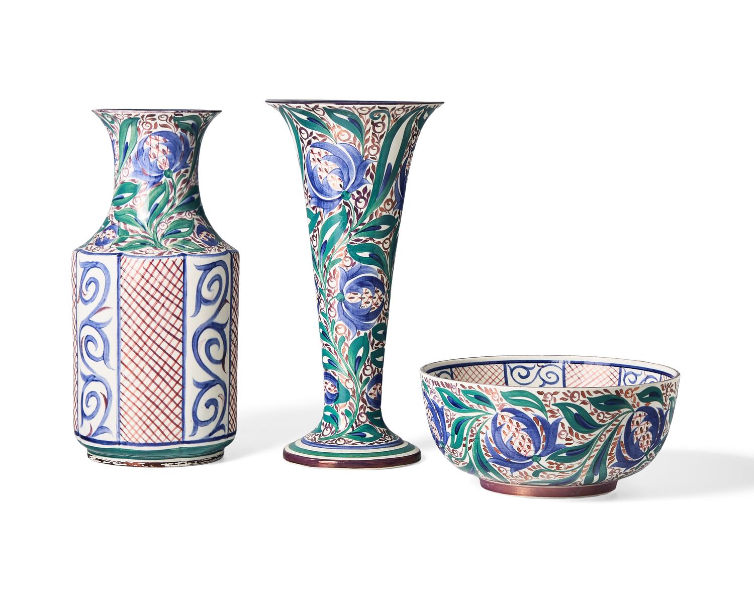 Three Wedgwood Lustre Decorated Articles