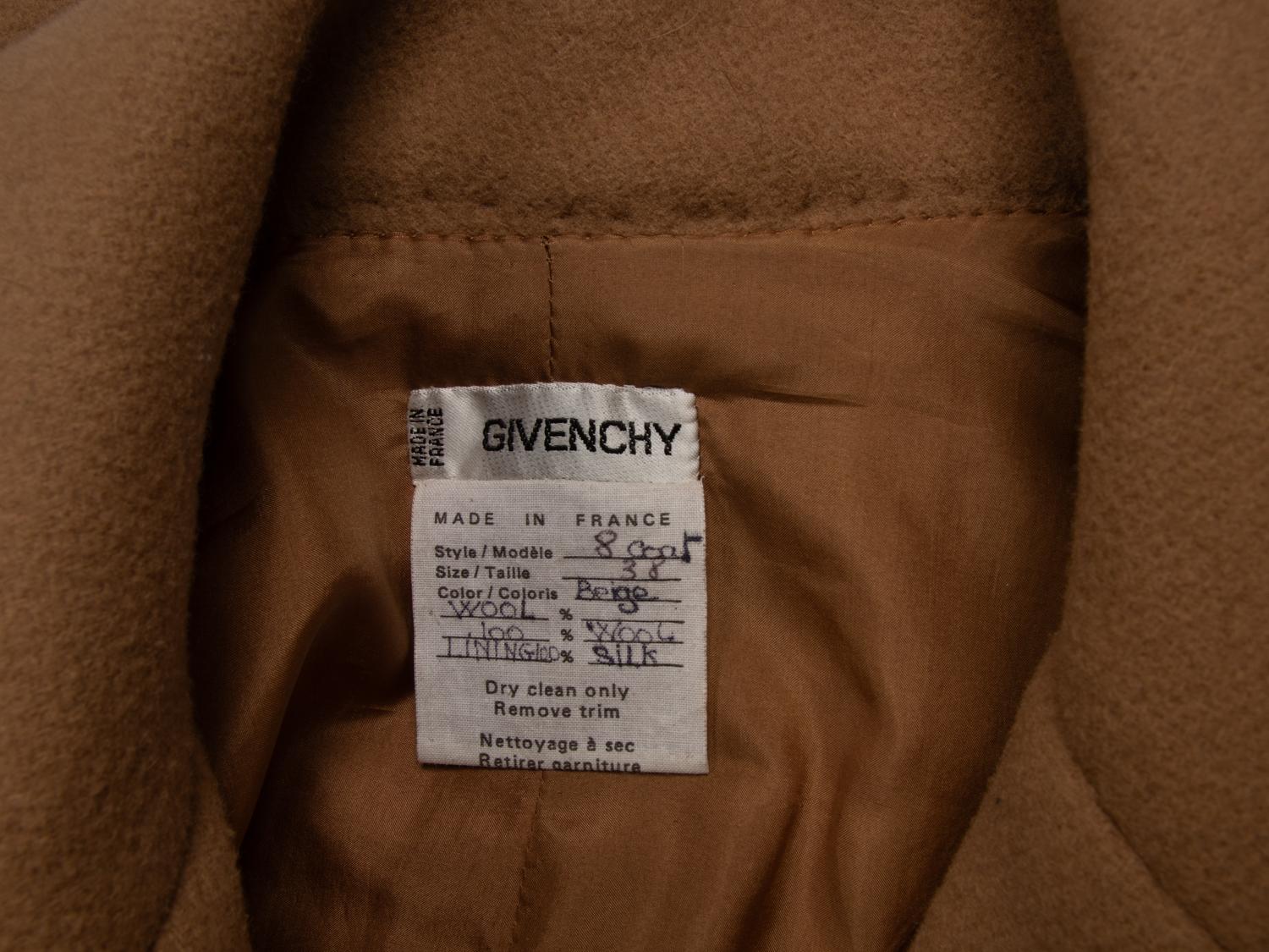Givenchy Haute Couture Wool Coat