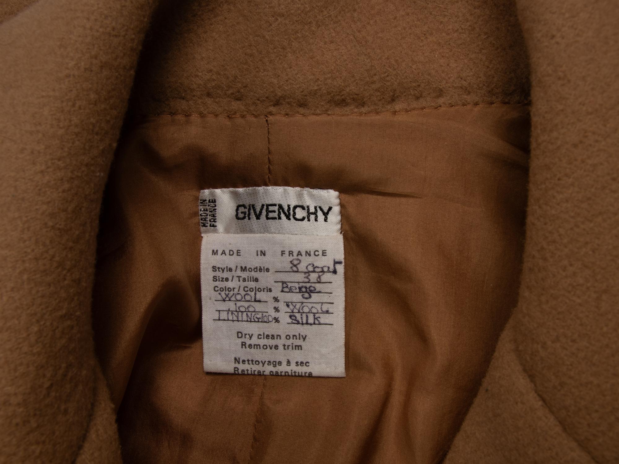 Givenchy Haute Couture Wool Coat