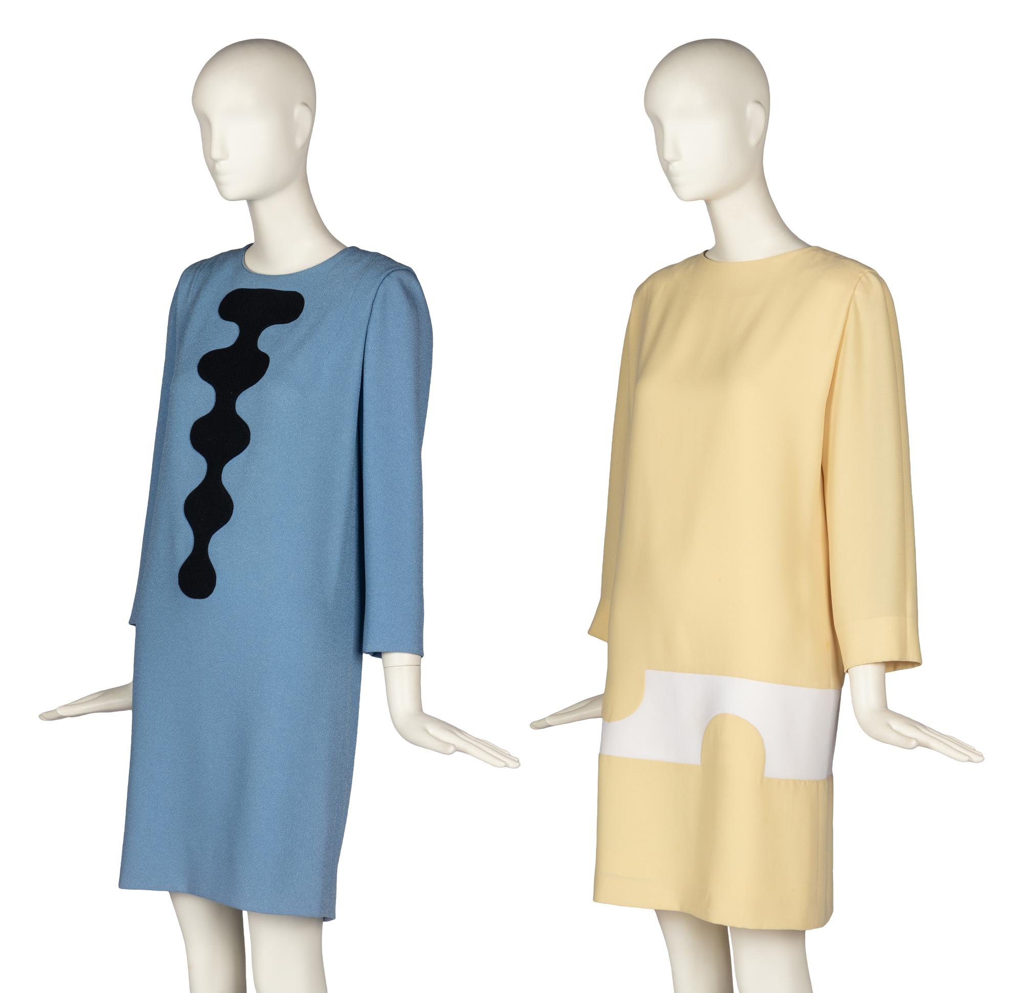 Two Pierre Cardin Haute Couture Dresses