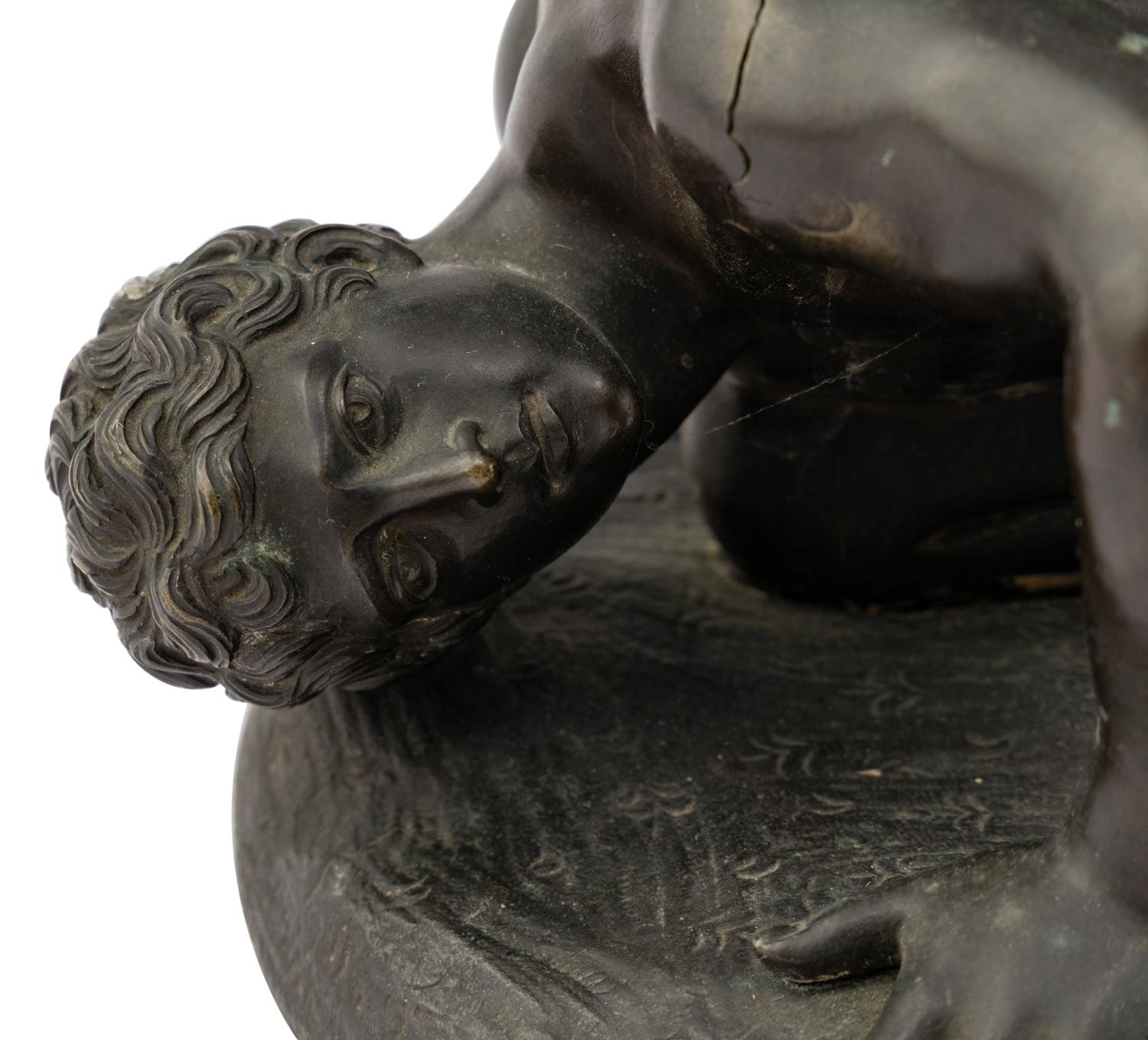 A Grand Tour Bronze Figural Group of The Wrestlers