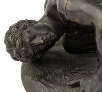 A Grand Tour Bronze Figural Group of The Wrestlers