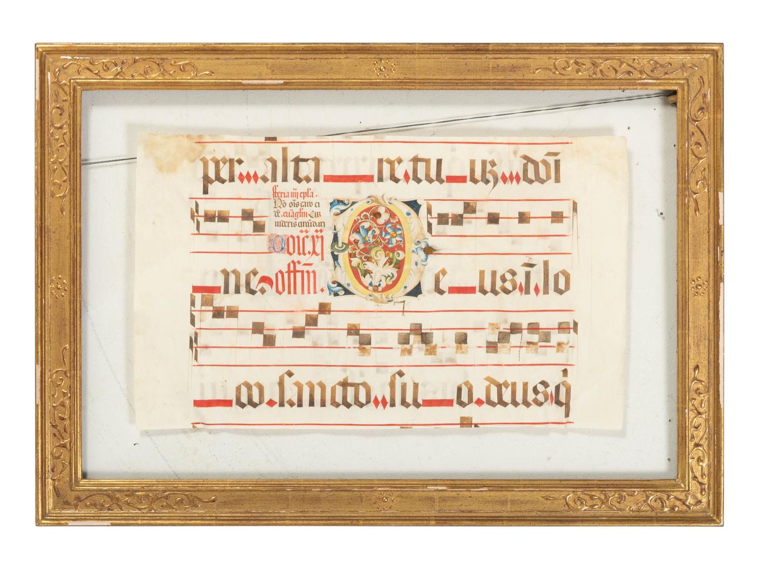 A Continental Illuminated Antiphonal Leaf