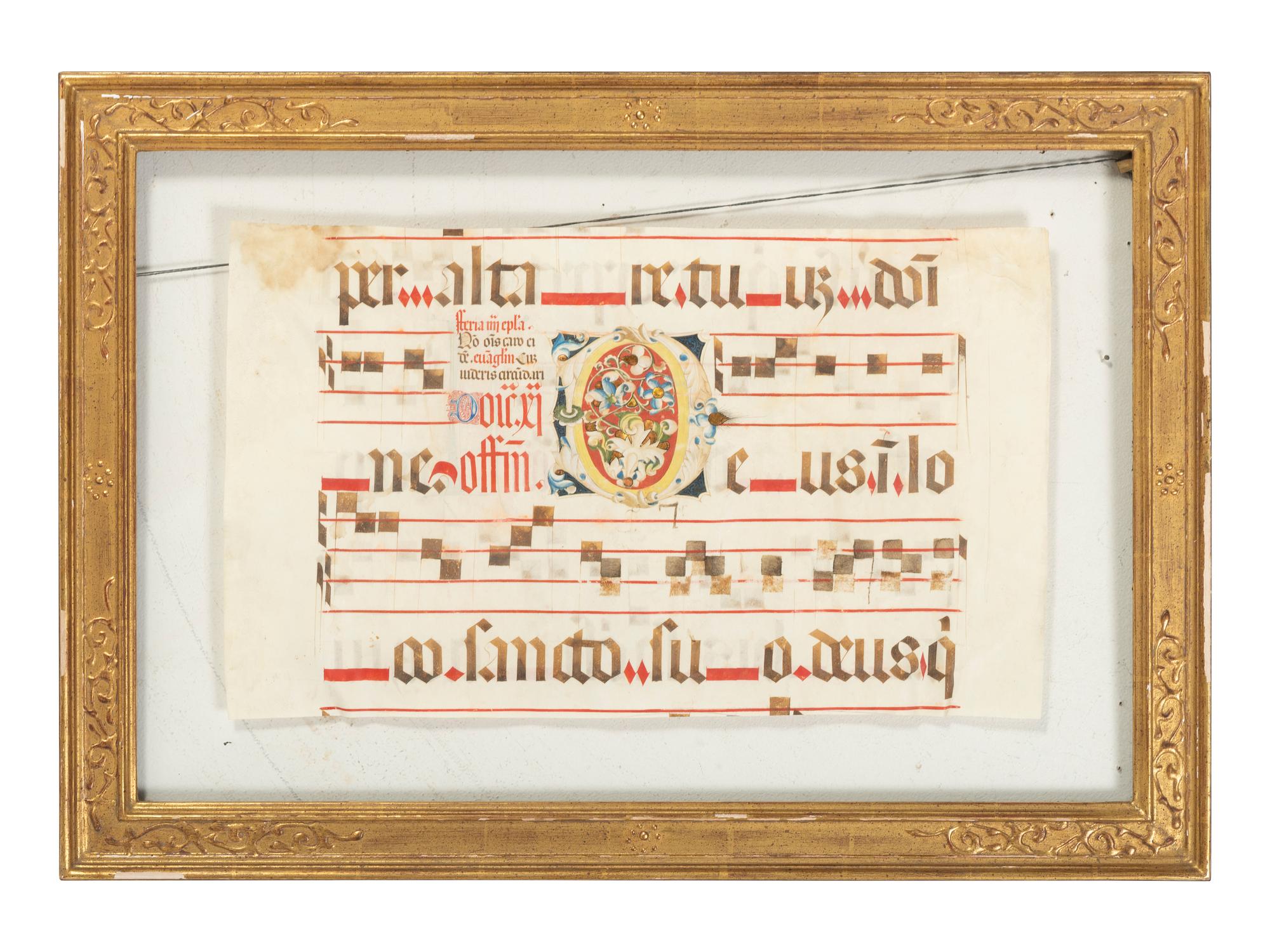 A Continental Illuminated Antiphonal Leaf