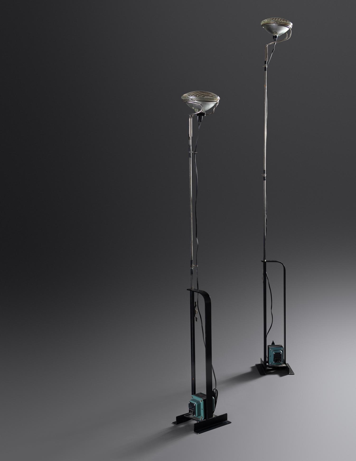 Pair of Toio Floor Lamps FLOS, Italy