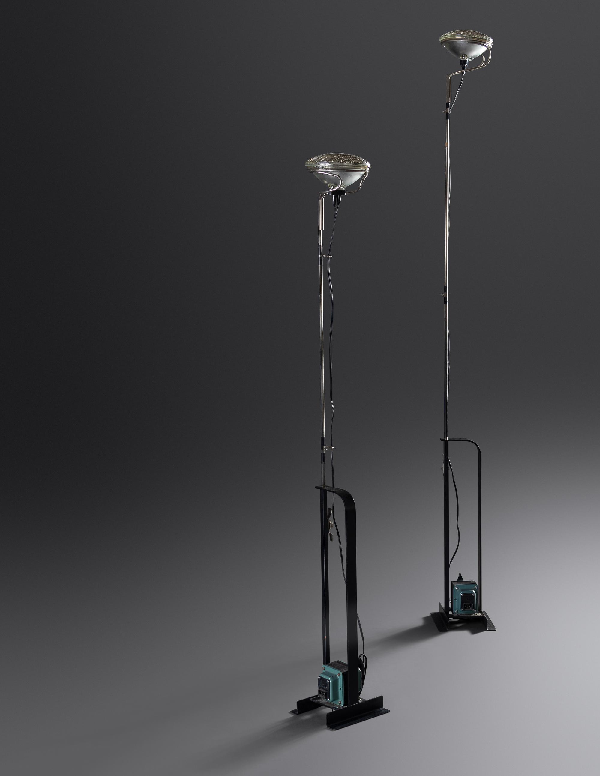 Pair of Toio Floor Lamps FLOS, Italy
