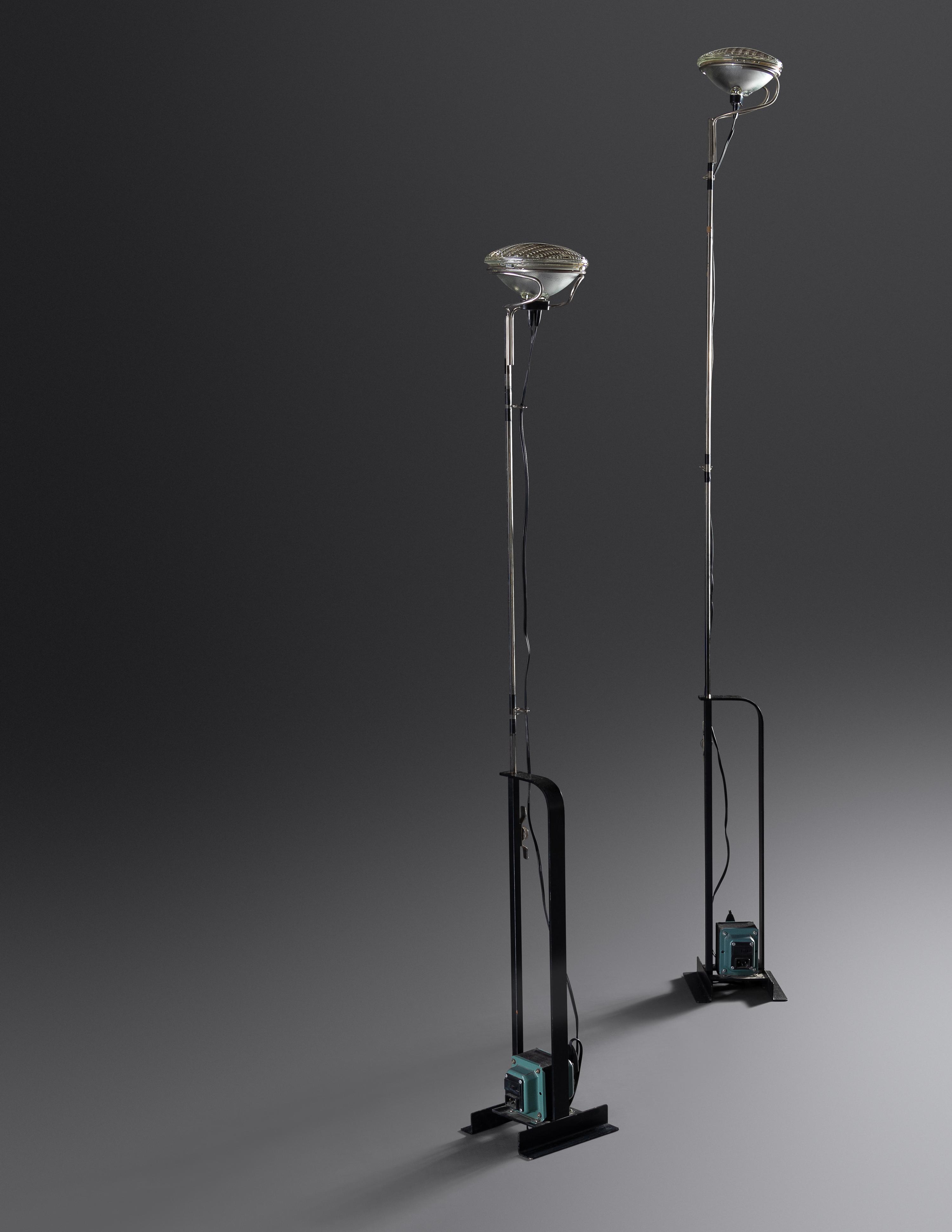 Pair of Toio Floor Lamps FLOS, Italy