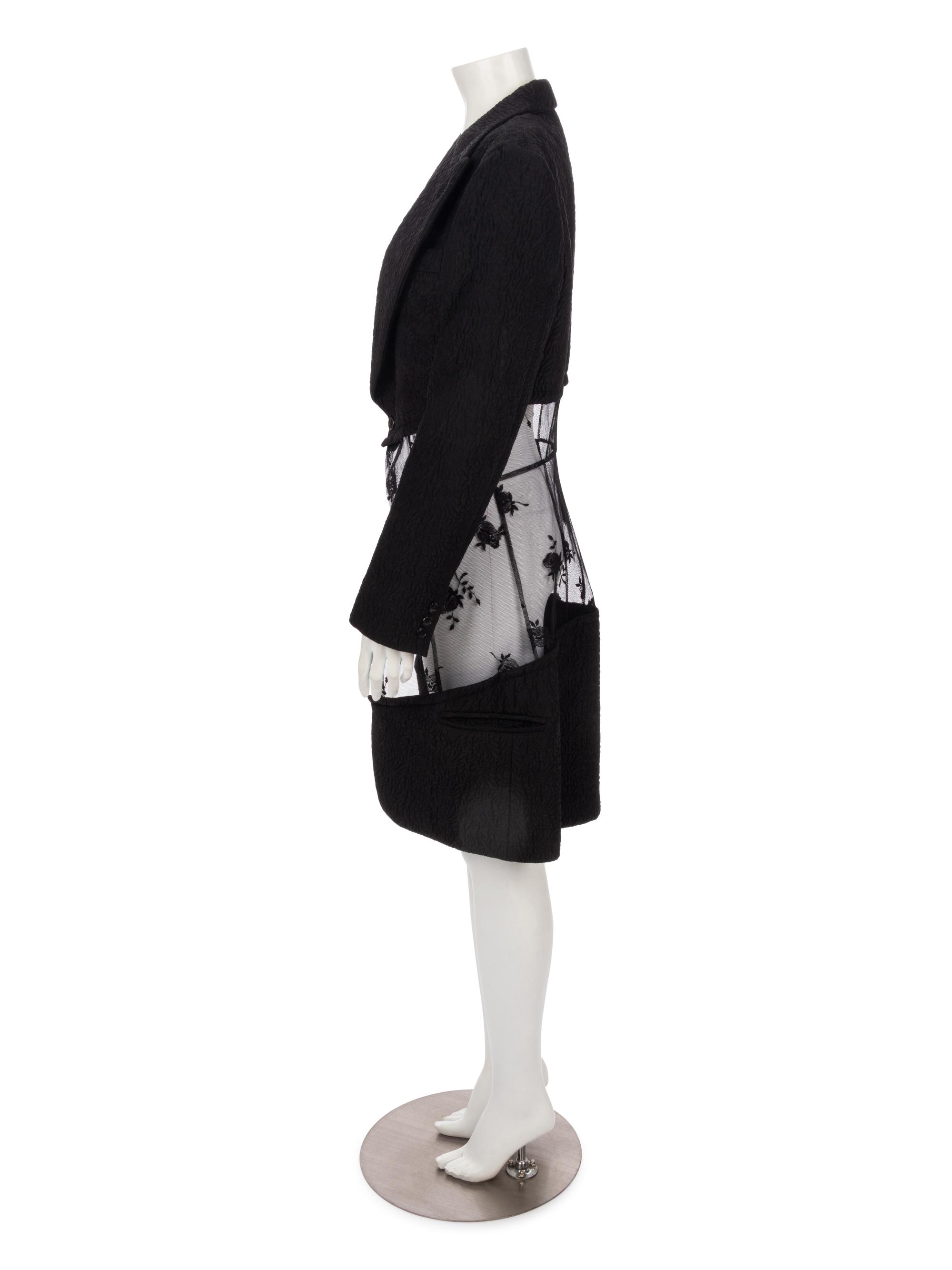 Comme des Garçons Quilted Jacket with Lace,