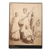 [EARLY PHOTOGRAPHY - MUSIC & CULTURE]. A collection of 50+ images featuring foreign and domestic travel scenes and foreign subjects with musical instruments, including: