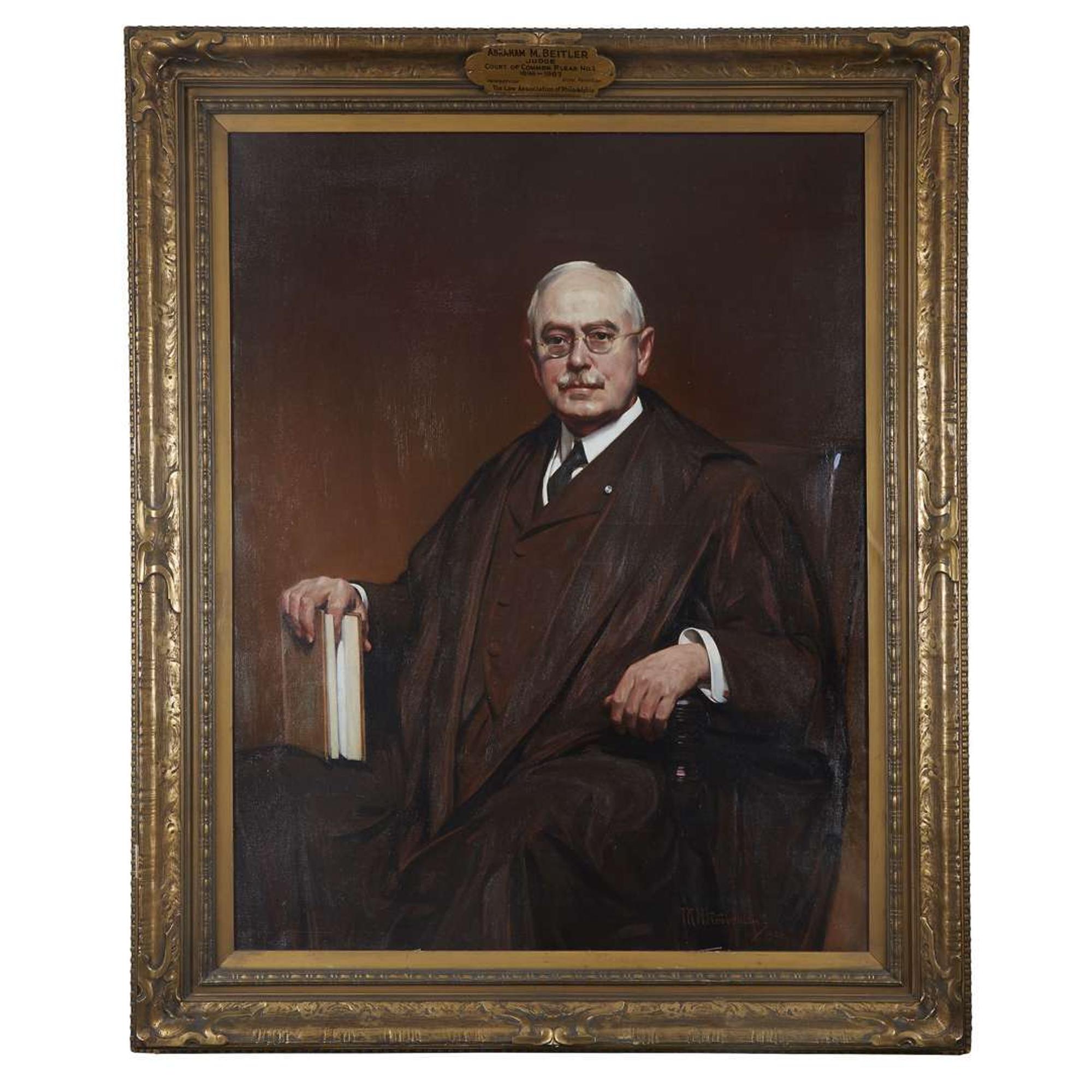 American School 20th century Portrait of Abraham M. Beitler (1853-1935)
