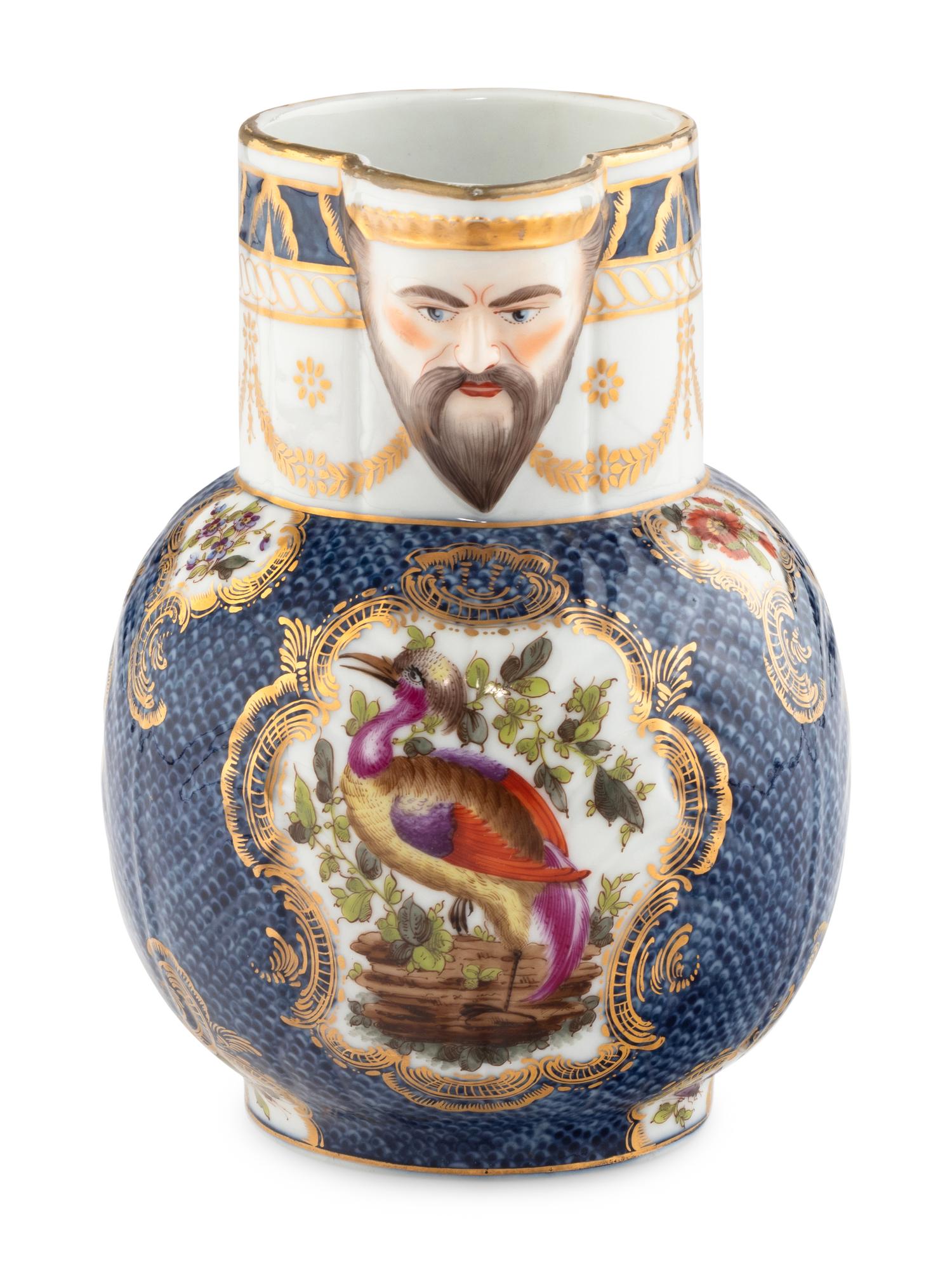 A Samson Porcelain Worcester-Style Pitcher