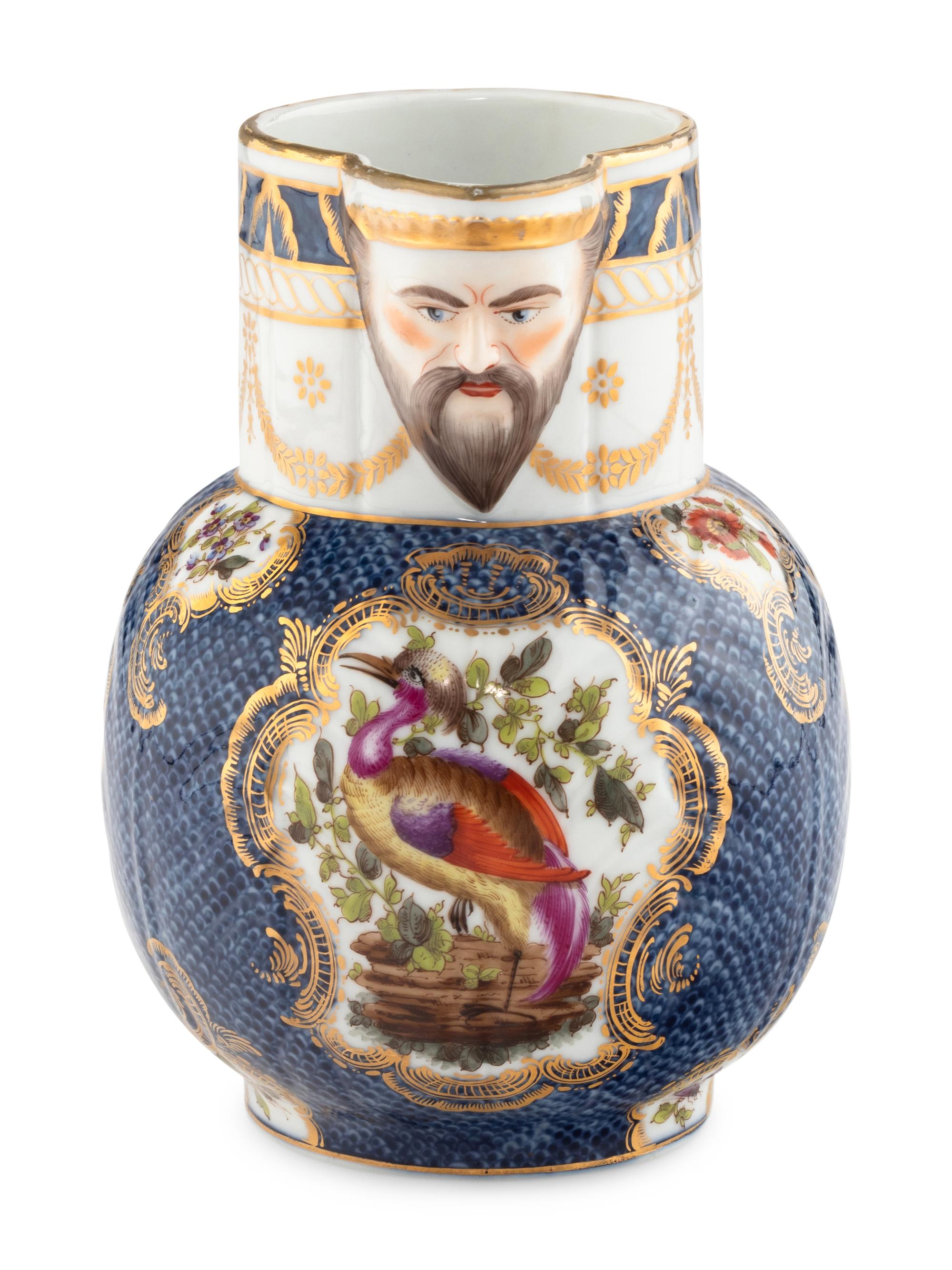 A Samson Porcelain Worcester-Style Pitcher