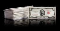 A Group of Eighty-Seven United States 1953C $2 Legal Tender Notes