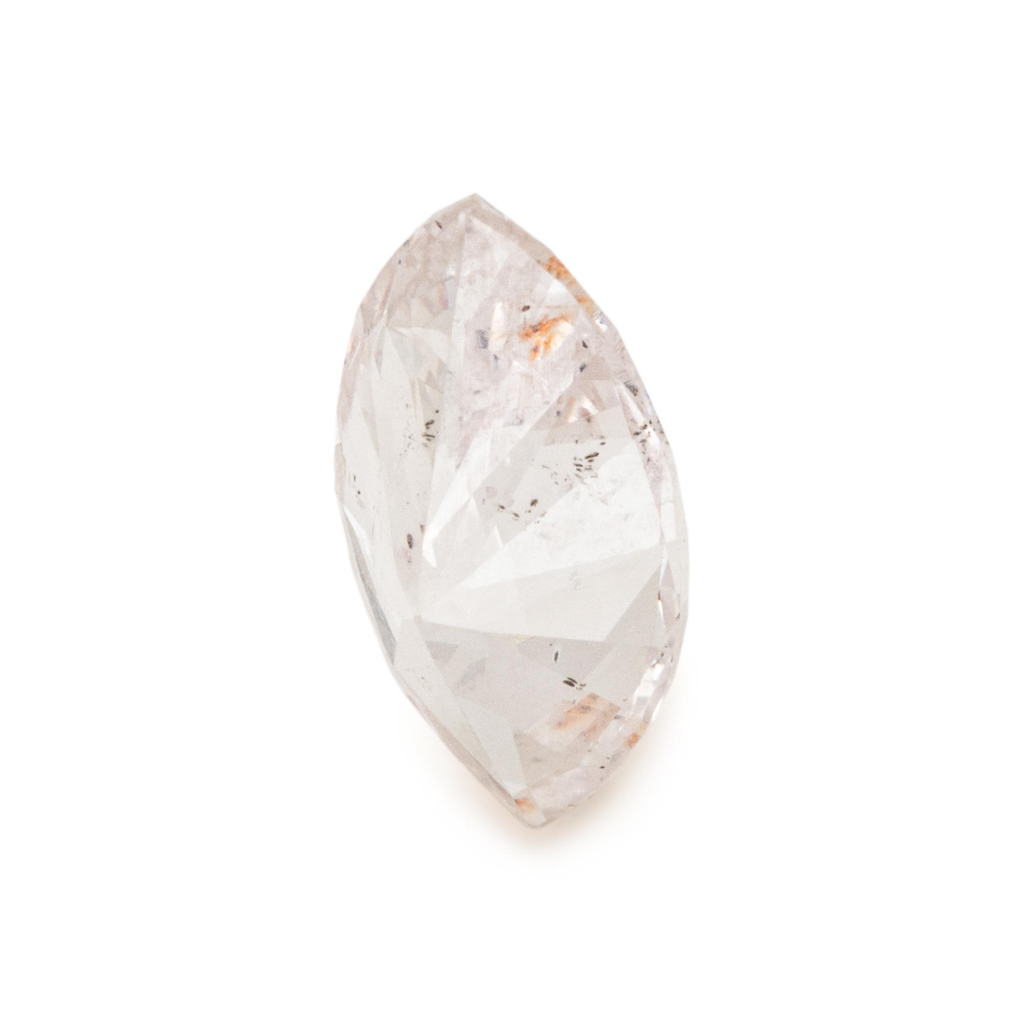 0.76 CARAT MARQUISE CUT VERY LIGHT PINK DIAMOND