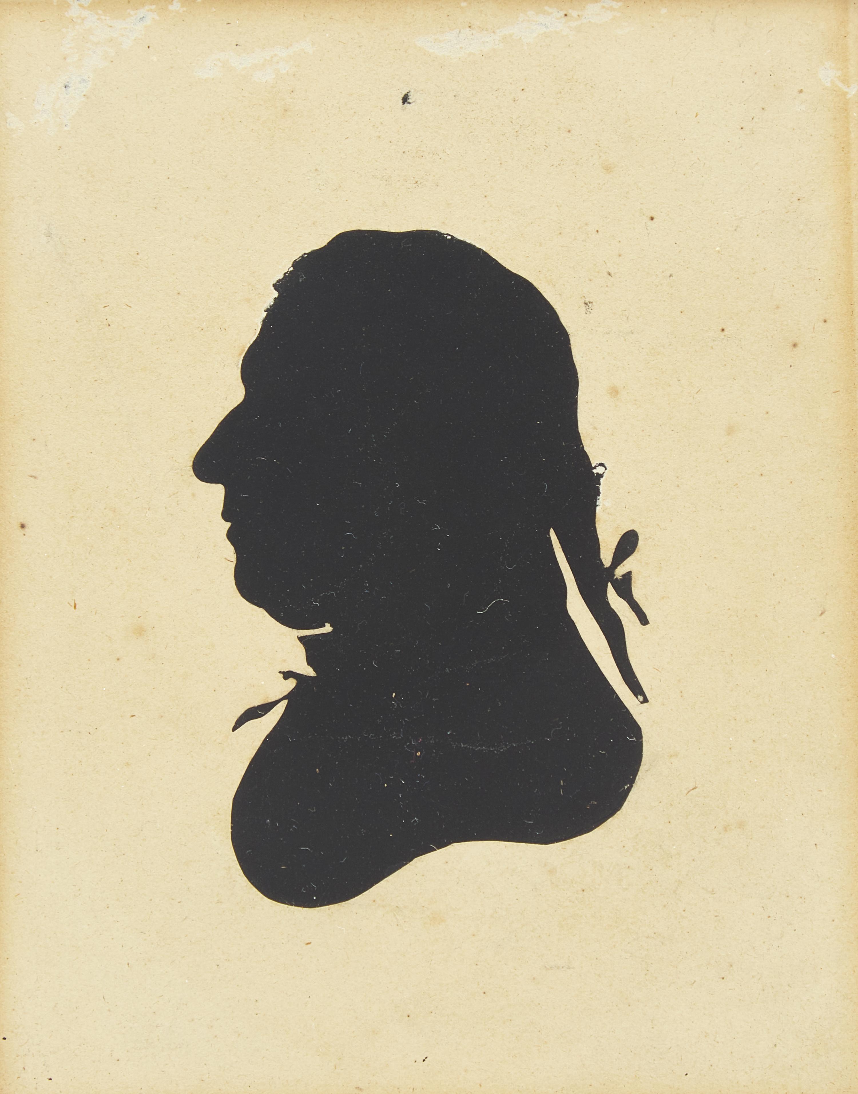 A Copy Likely after Peale's Museum Philadelphia, A Silhouette Profile Portrait of William Russell Birch (1755-1834)