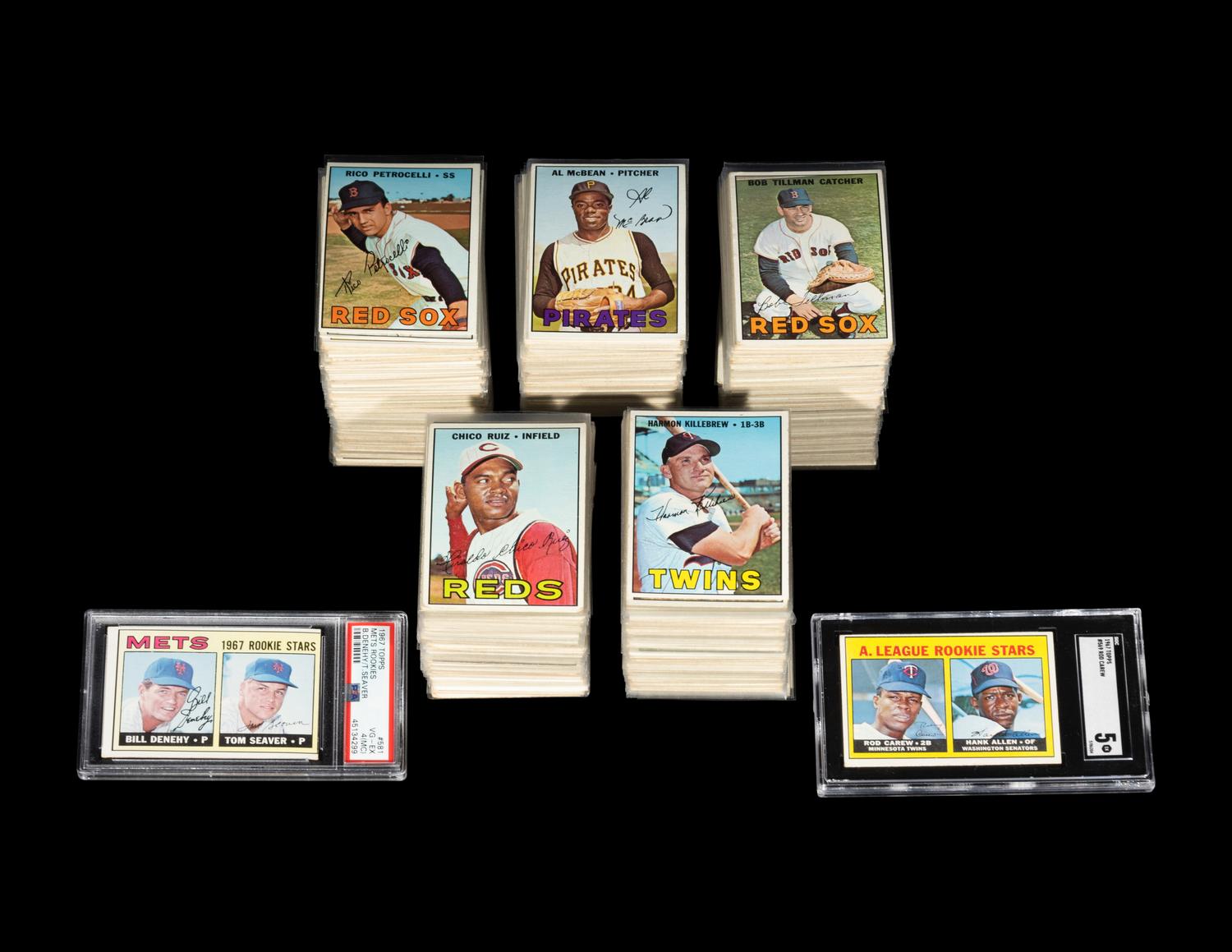 A Complete Set of 1967 Topps Baseball Cards Including Tom Seaver Rookie (609/609)