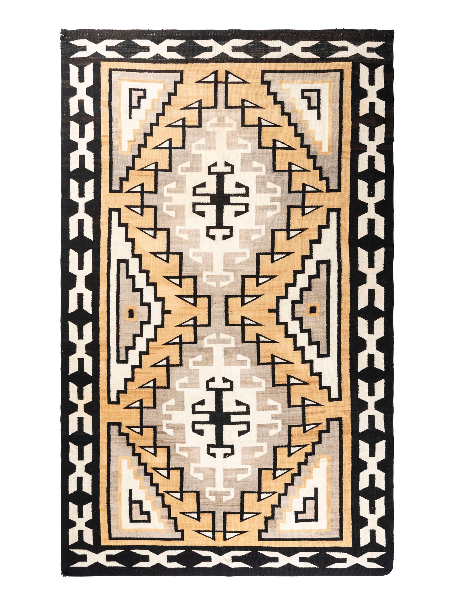 Navajo Two Grey Hills Roomsize Weaving / Rug