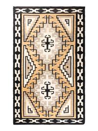 Navajo Two Grey Hills Roomsize Weaving / Rug