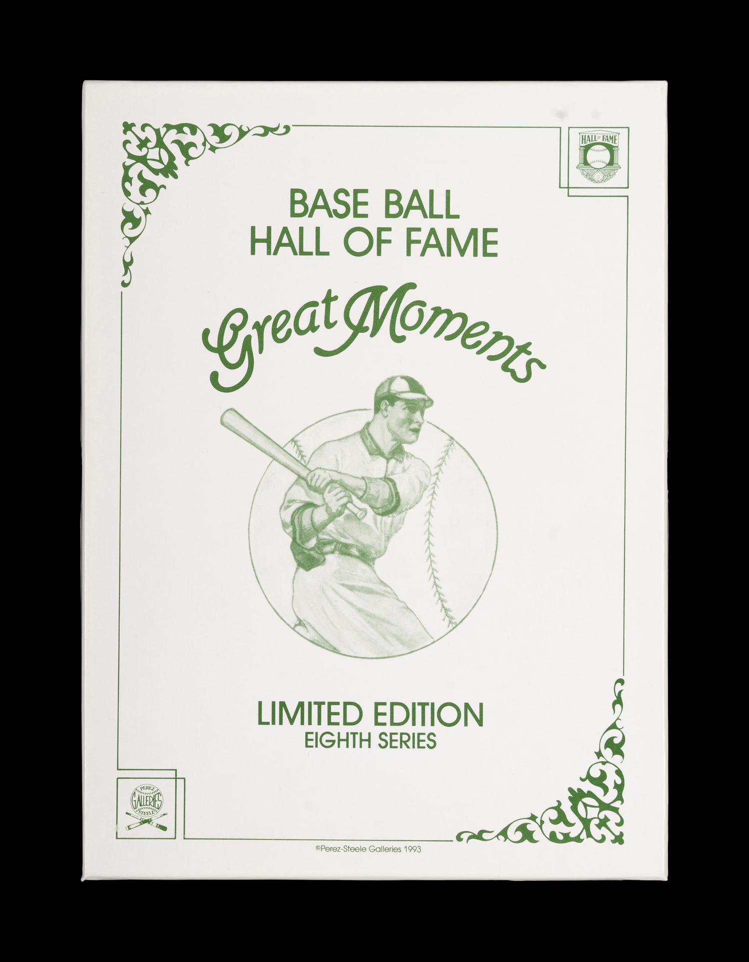 A Complete Run of 1984-97 Series One Through Nine Perez-Steele Baseball Hall of Fame Great Moments Cards