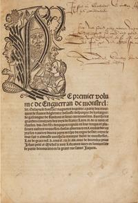 [Early Printing] [Monstrelet, Enguerrand de]. Chronicles of Enguerrand de Monstrelet