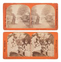 [NATIVE AMERICANS]. 4 photographs of Iroquois subjects, including: