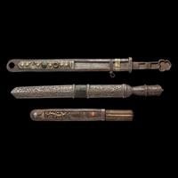 Three Tibetan Short Blades 藏刀一組三把