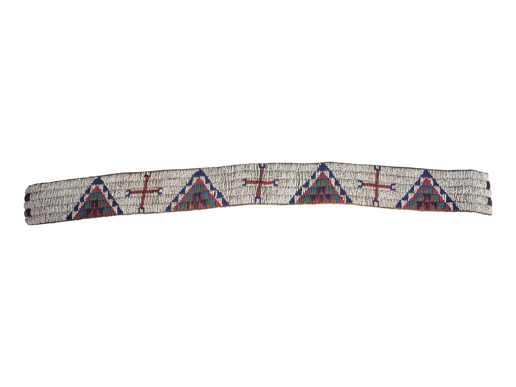 Sioux Beaded Hide Legging Strip and Southern Plains Doll