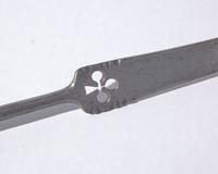 A Wrought Iron Ruffling Instrument or Fire Poker, French or Flemish, 18th Century