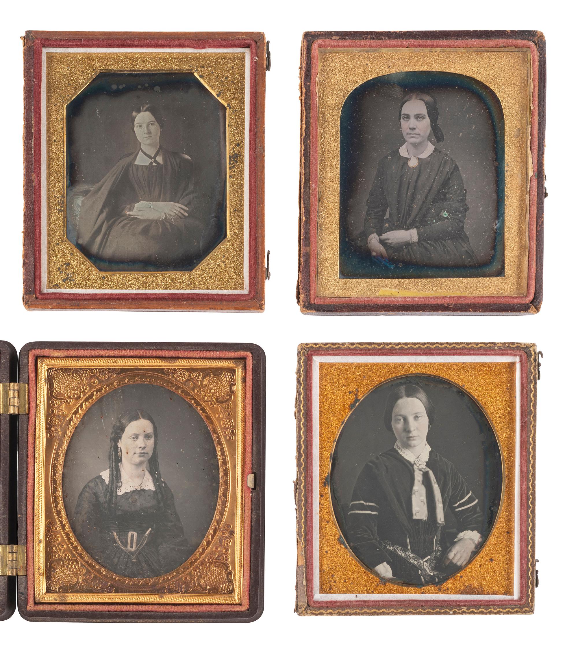 [EARLY PHOTOGRAPHY]. 37 assorted cased images.