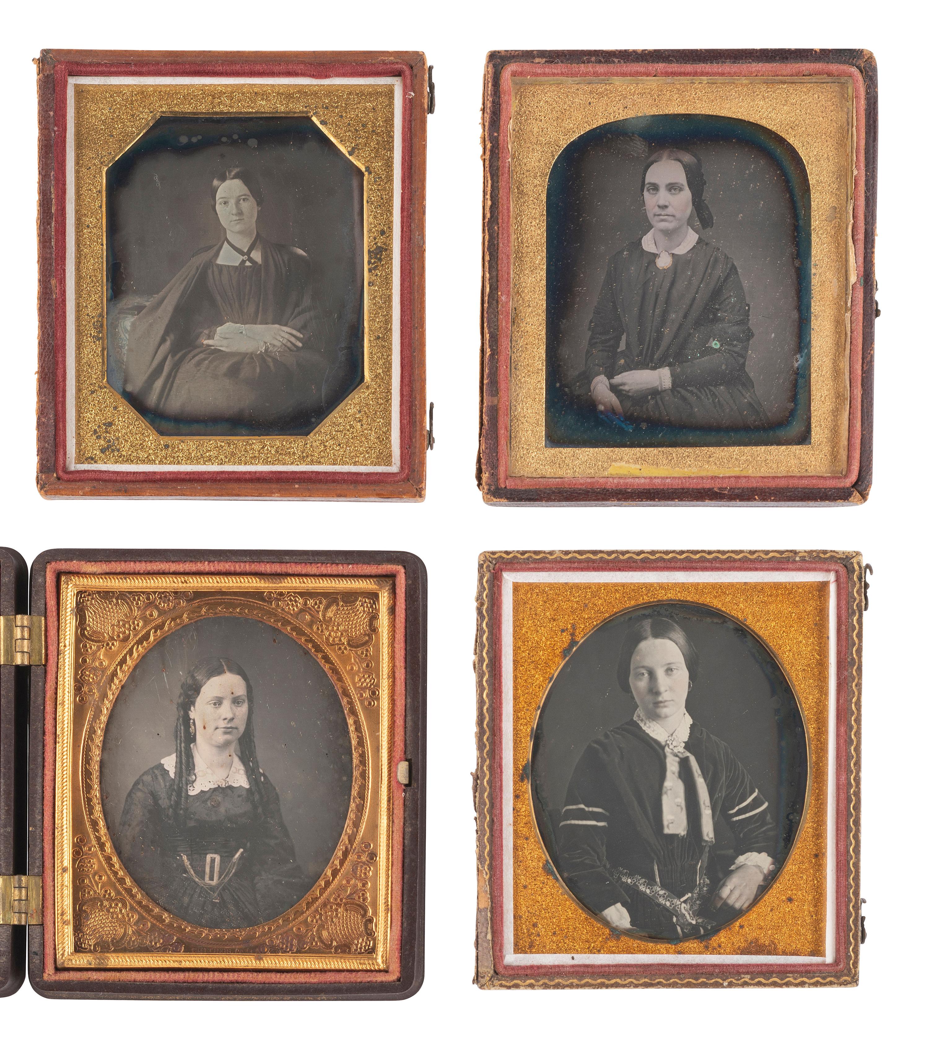 [EARLY PHOTOGRAPHY]. 37 assorted cased images.