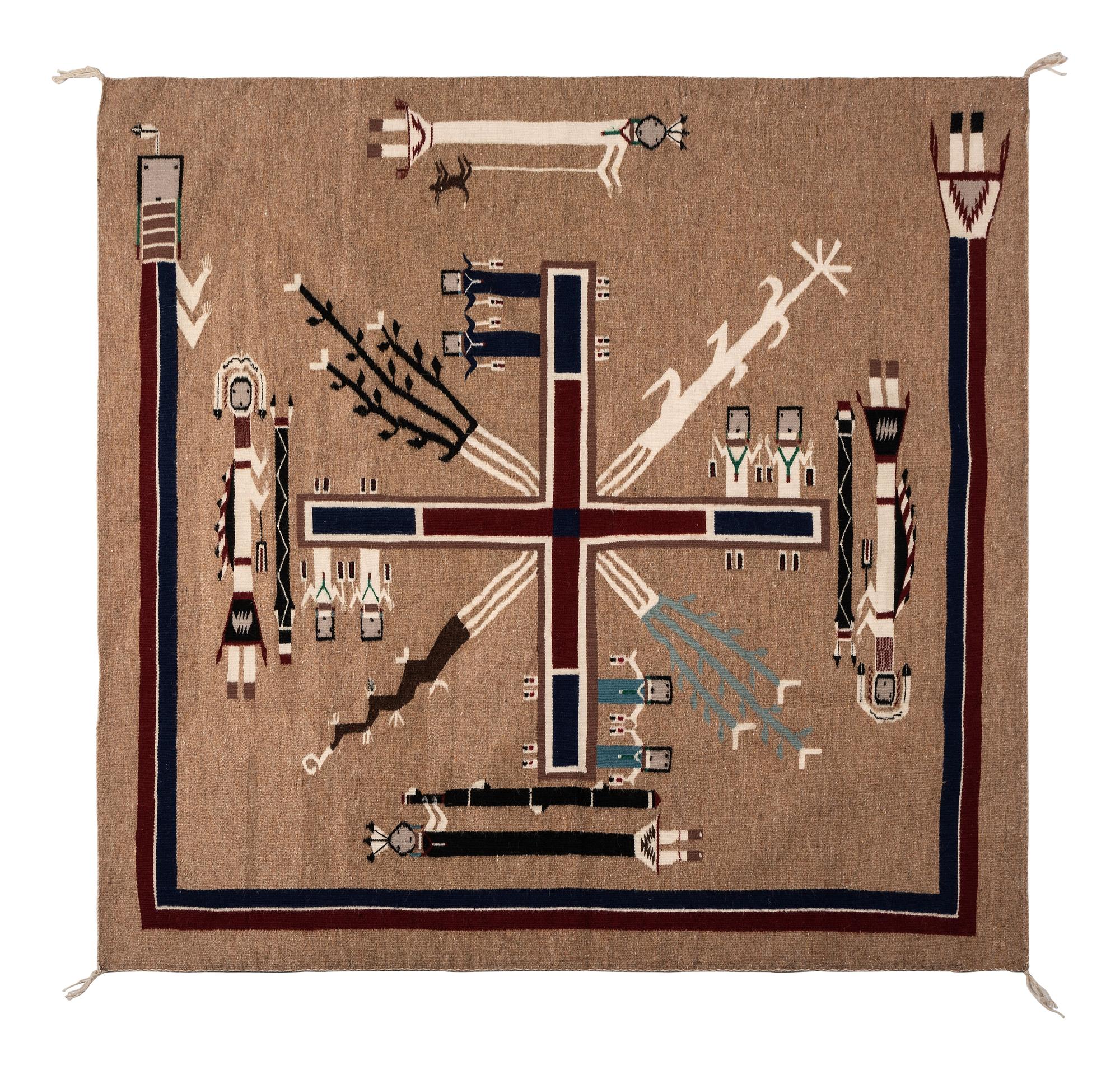 Navajo Sandpainting Weaving / Rug