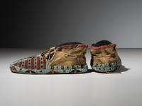 Sioux Beaded Hide Moccasins