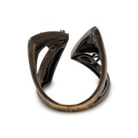Etho Maria, Diamond and Blackened Gold Ring