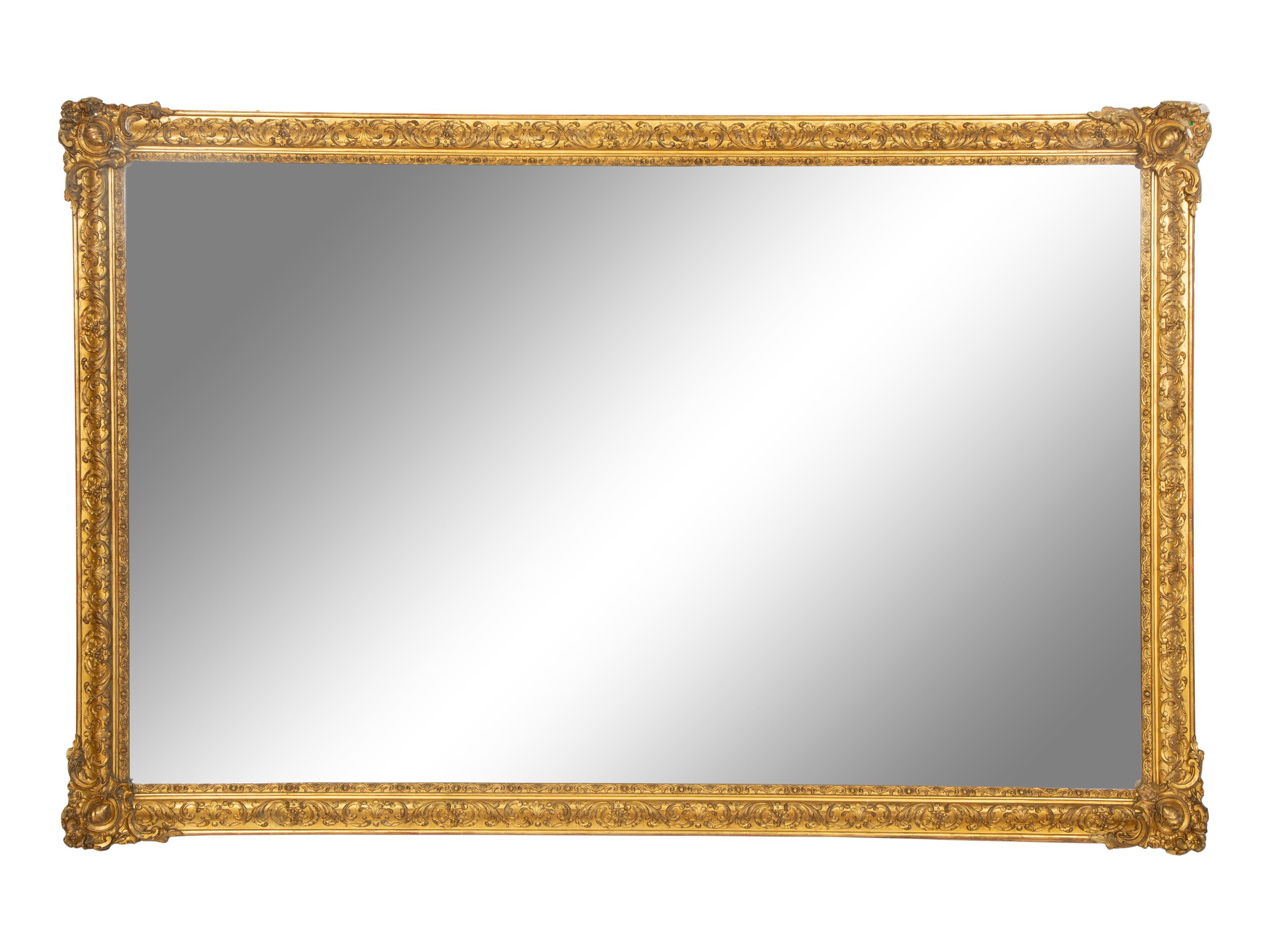 A Régence Style Carved Giltwood Mirror