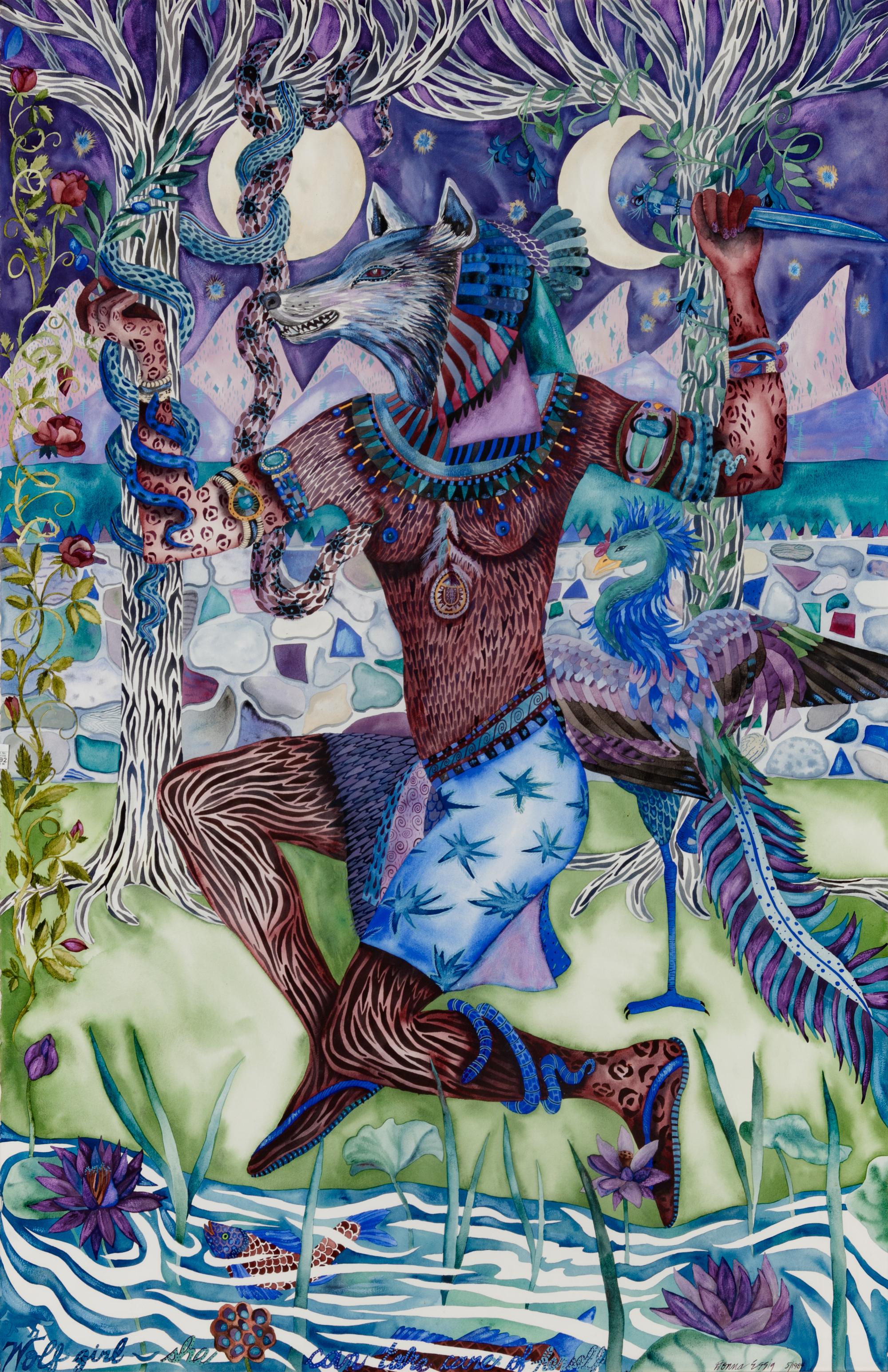 Wolf Girl-She Can Take Care of Herself , 1984 and Dance of the Witches , 1988 (a pair of works)