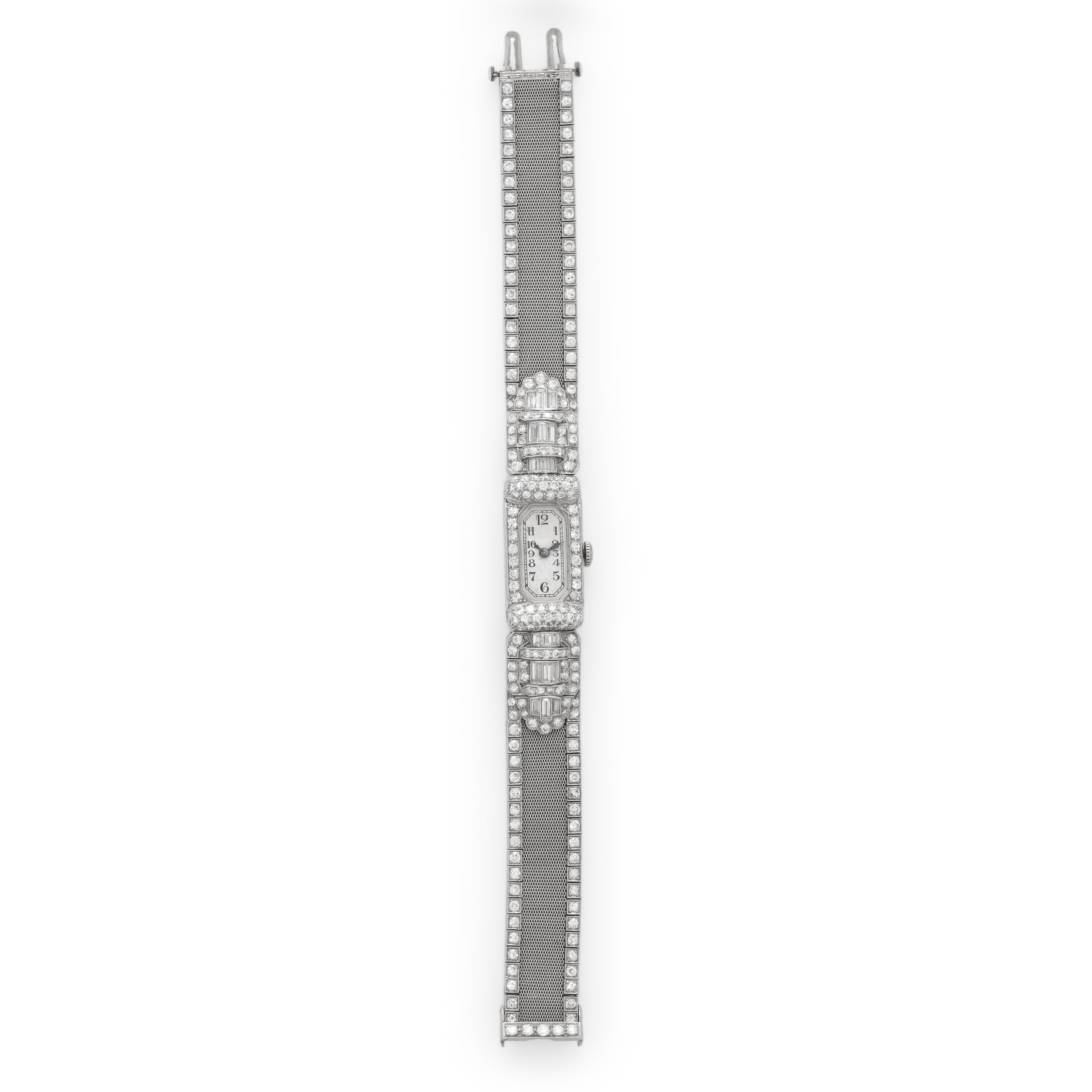 Plymouth, Art Deco, Platinum and Diamond Watch