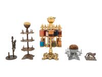 Five Vintage Spool Caddies