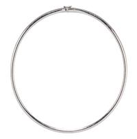 A 14 Karat White Gold Omega Chain Necklace, 16.60 dwts.