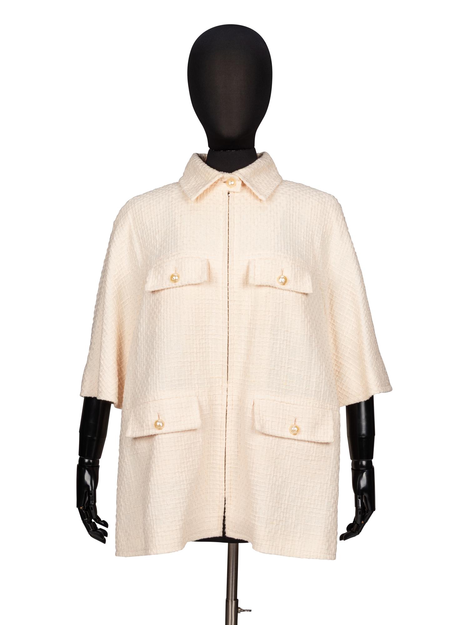 CHANEL, TWEED SHORT-SLEEVE JACKET