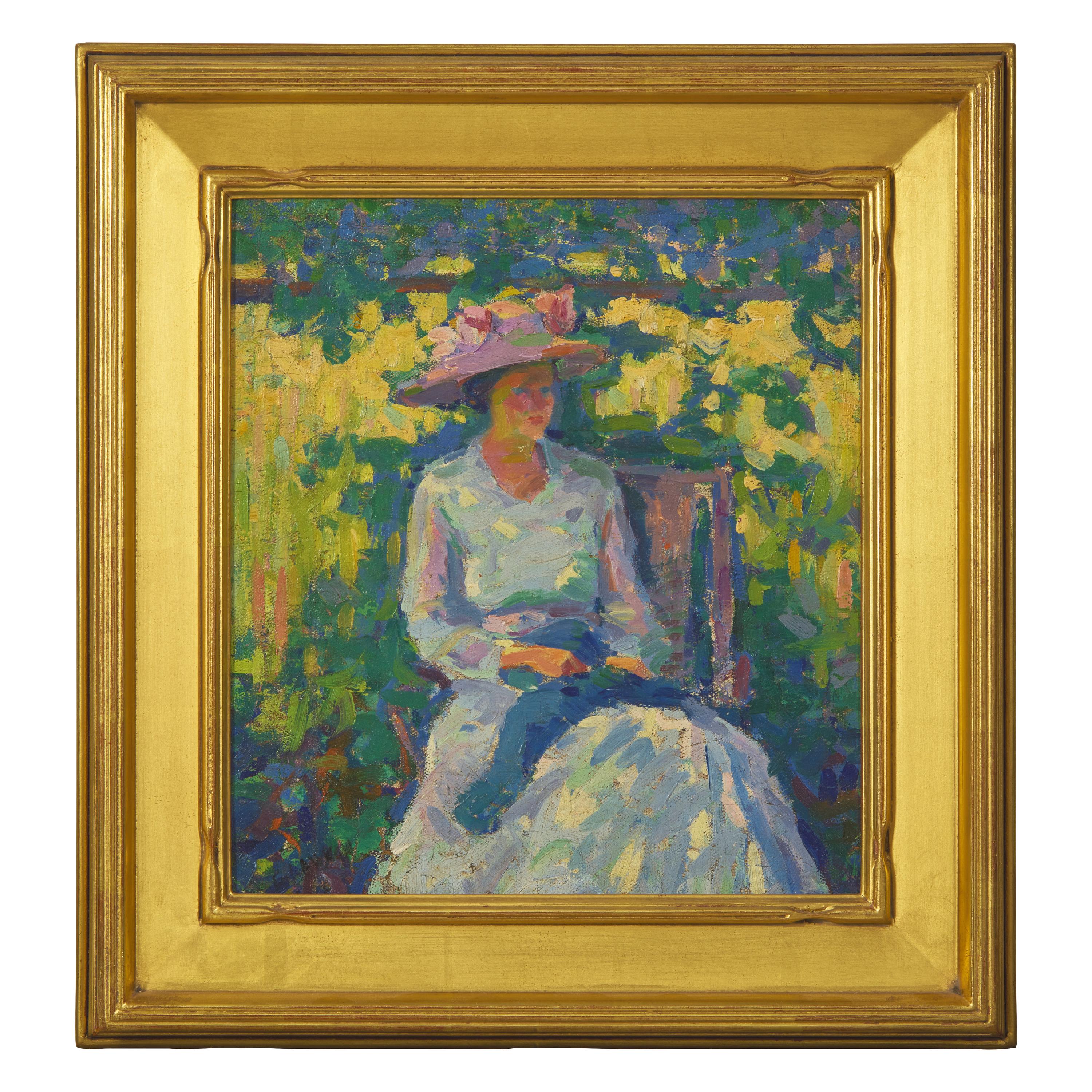 Ernest Lawson (American/Canadian, 1873–1939) — Figure Study, Mrs. Holland , c. 1920