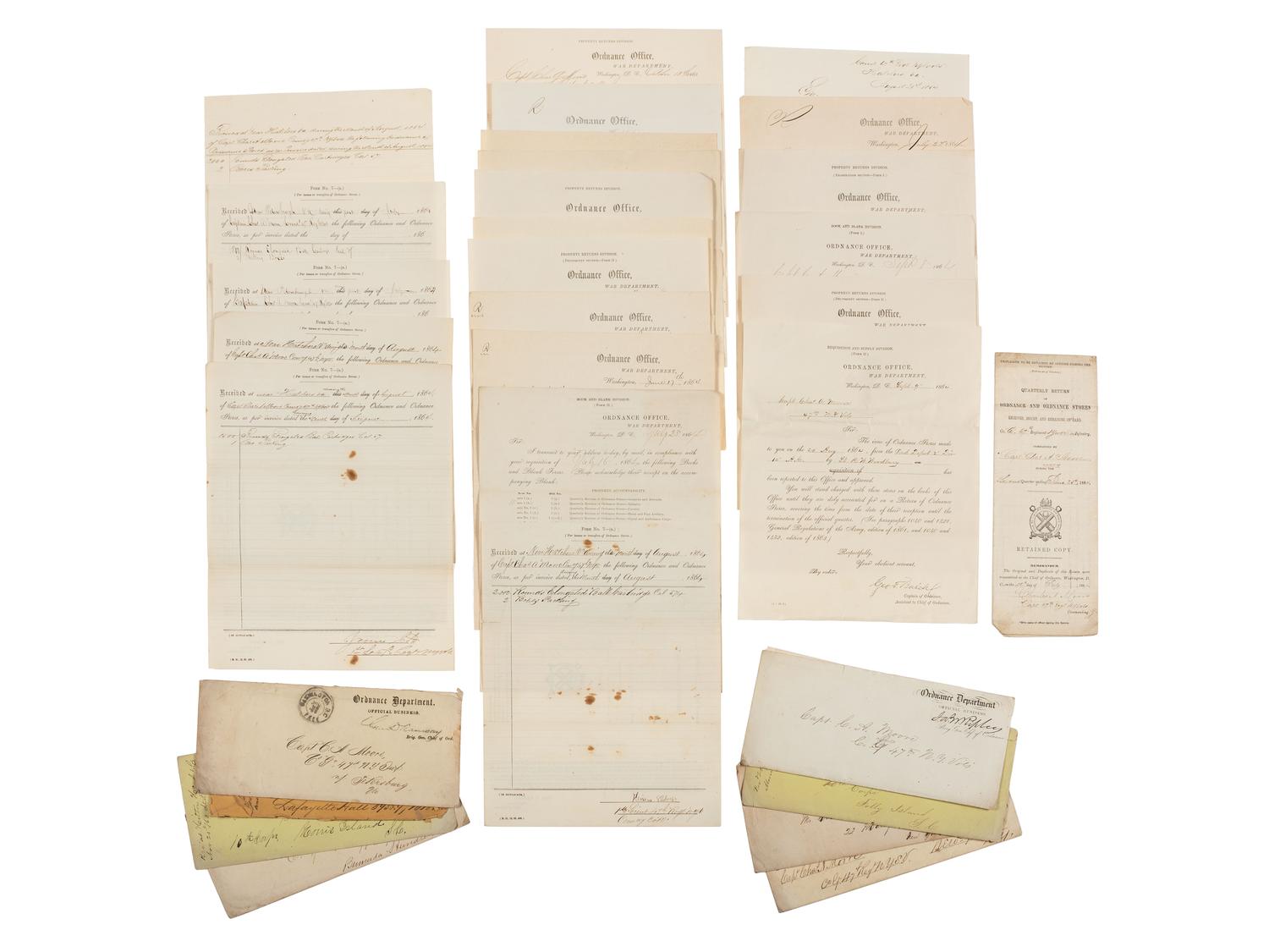 [CIVIL WAR]. Archive associated with the 47th New York Volunteers, the "Washington Grays," including content related to the Battle of Cold Harbor and the Army of the James.